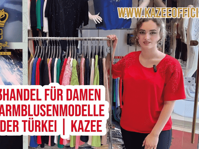 Großhandel für Damen-Kurzarmblusenmodelle aus der Türkei | Kazee