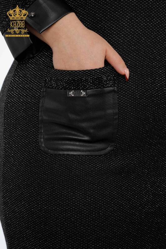 Abbigliamento da donna all'ingrosso nero - İstanbul Abbigliamento all'ingrosso - 7587 | KAZEE