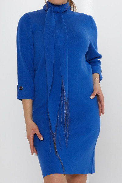 Abito in Maglia con Dettaglio Sciarpa Saks - 30968 | KAZEE (Set di 3 S-M-L) - 3