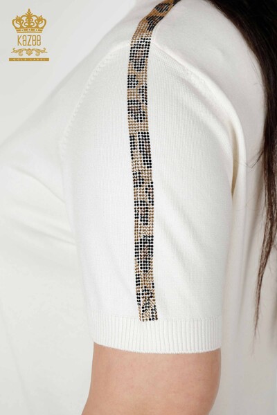 تريكو نسائي كنزة تريكو بنمط النمر بيج - 16999 | كازي - 6