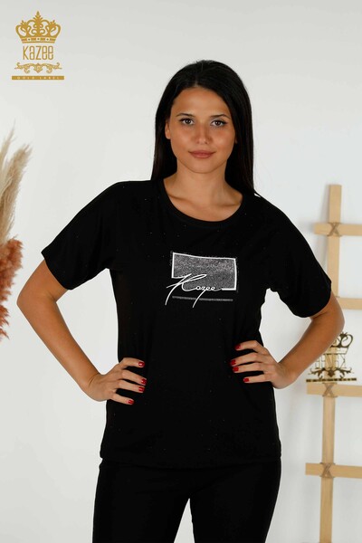 بلوزه حريمي - كريستال - مطرزه - اسود - 79389 | كازي 