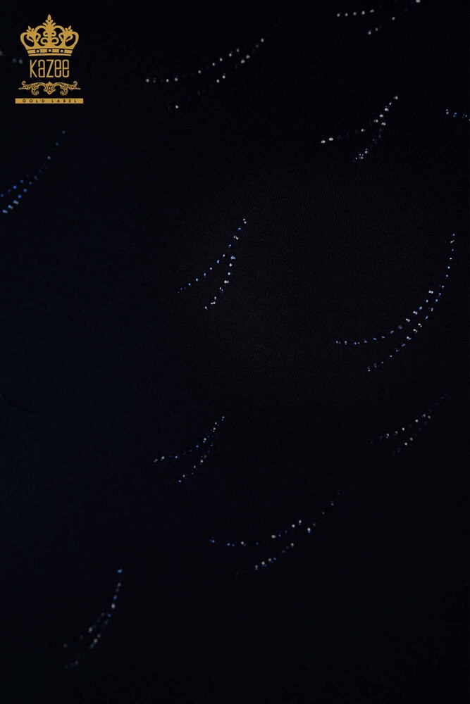 بلوزة حريمي - تول مفصل - كحلي - 79086 | كازي - 3