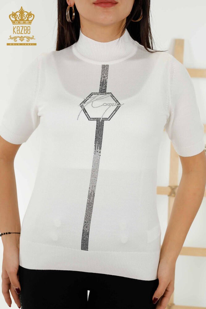 ملابس تريكو نسائية بالجملة - موديل أمريكي - بيج فاتح - 16639 | كازي - 2