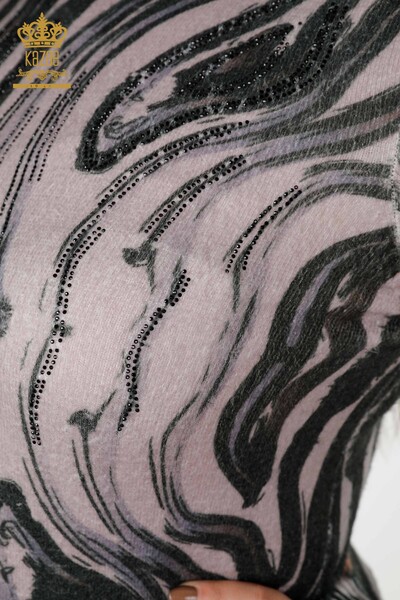 سترة نسائية تريكو أنجورا مينك - 18987 | كازي - 5