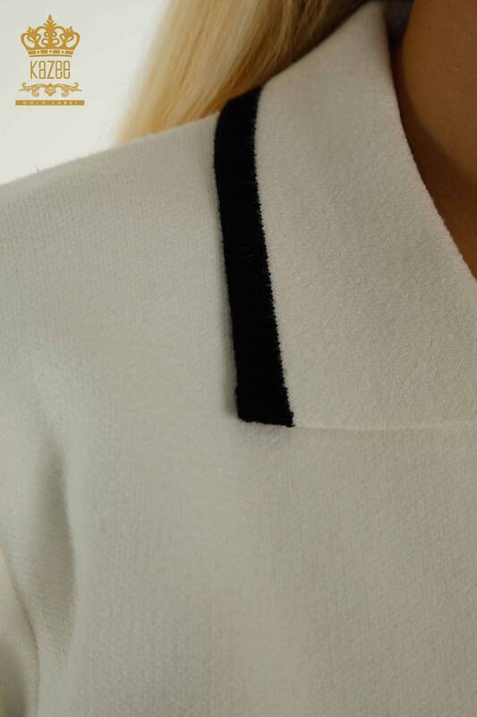 الجملة المرأة قطعتين بدلة زر مفصلة إكرو أسود - 30303 | كازي