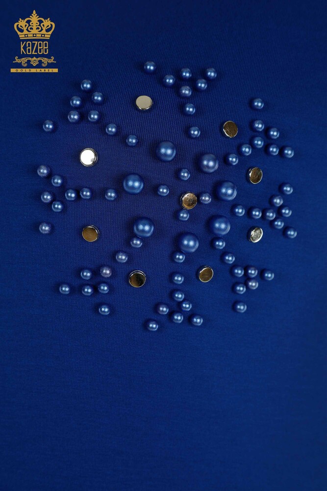 بلوزة نسائية مطرزة بالخرز ساكس - 79201 | كازي - 3