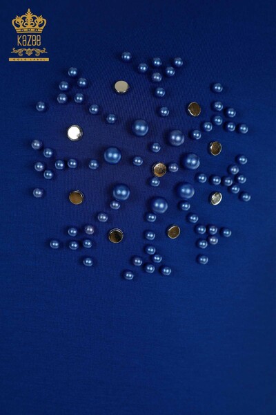 بلوزة نسائية مطرزة بالخرز ساكس - 79201 | كازي - 3