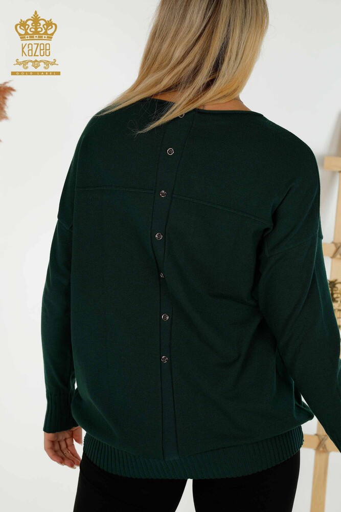 الجملة المرأة سترة تريكو زر مفصلة نفتي - 30178 | كازي - 6