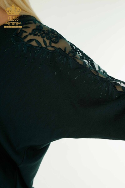 الجملة سترة تريكو نسائية تول تفصيل نفتي - 15699 | كازي - 4