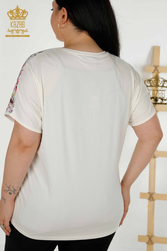 بلوزات حريمي بالجملة - طباعة رقمية - 12074 | كازي - 7