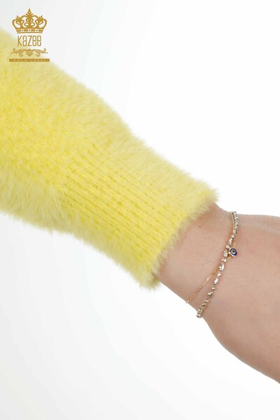 نساء بالجملة - كارديجان - أصفر أنجورا - 19099 | كازي - 6