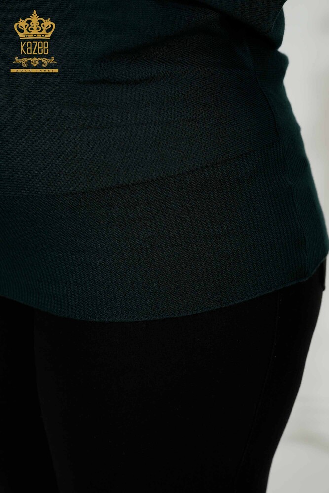 كنزة تريكو نسائية بالجملة مزينة بالورود Nefti - 16133 | كازي - 10