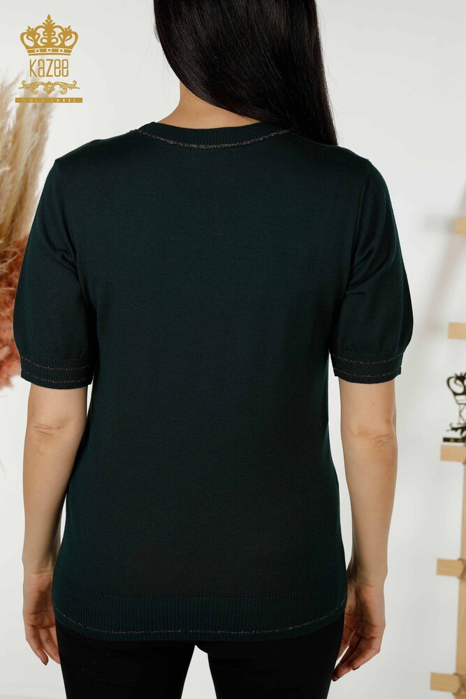 تريكو نسائي بالجملة - أساسي - أخضر غامق - 30110 | كازي - 7