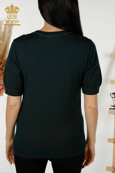 تريكو نسائي بالجملة - أساسي - أخضر غامق - 30110 | كازي - 7