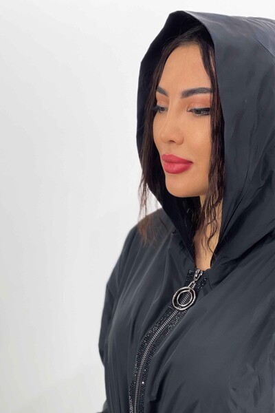 معطف واق من المطر للنساء بالجملة - 7576 | كازي - Thumbnail