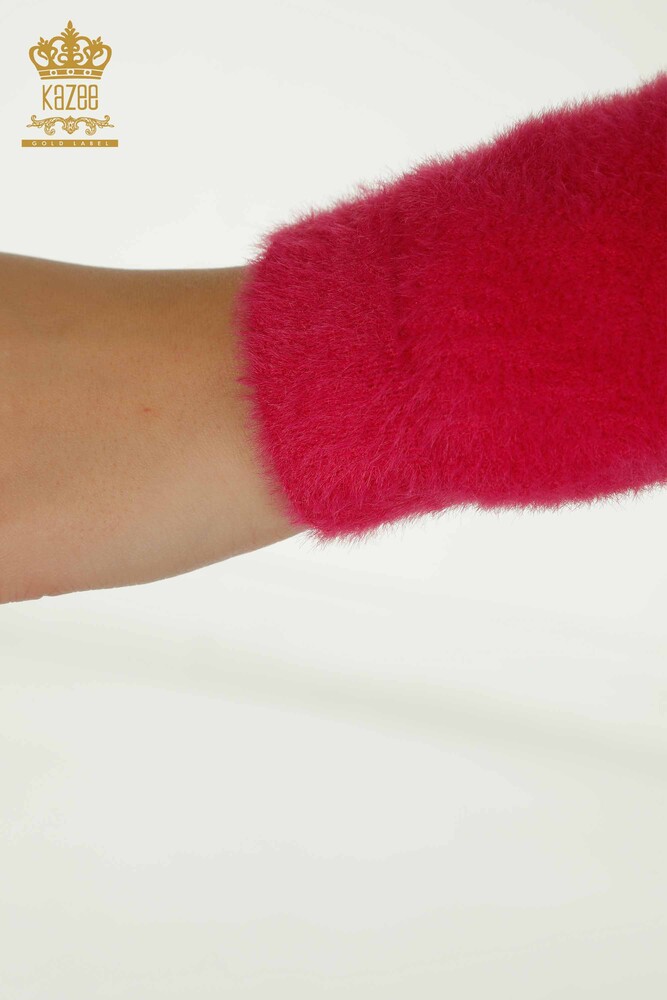 الجملة المرأة سترة تريكو الأنجورا الأساسية الفوشيه - 30490 | كازي - 5