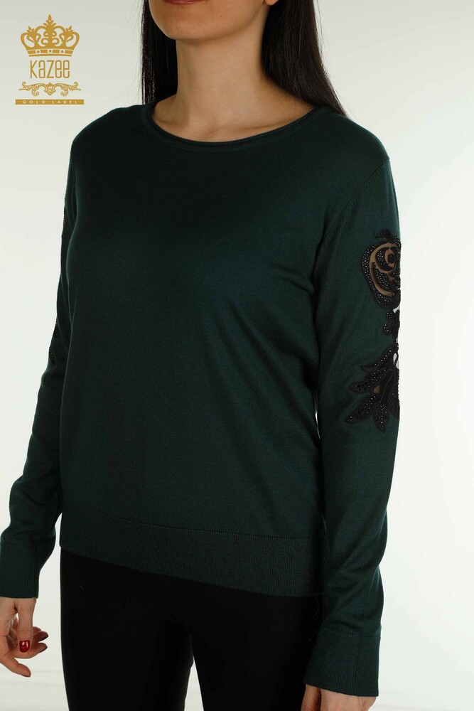 الجملة سترة نسائية تريكو كم روز تفصيل نفتي - 15374 | كازي - 2