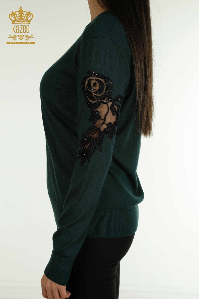 الجملة سترة نسائية تريكو كم روز تفصيل نفتي - 15374 | كازي - 4