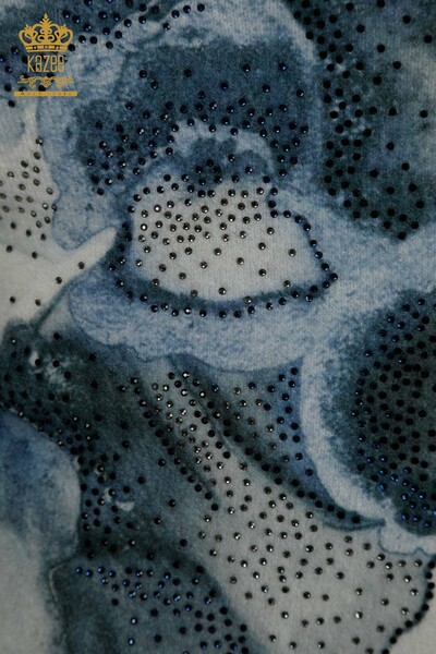 سترة تريكو نسائية بالجملة أنجورا ديجيتال - 40025 | كازي - 4