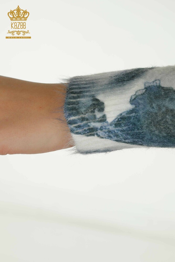 سترة تريكو نسائية بالجملة أنجورا ديجيتال - 40025 | كازي - 7