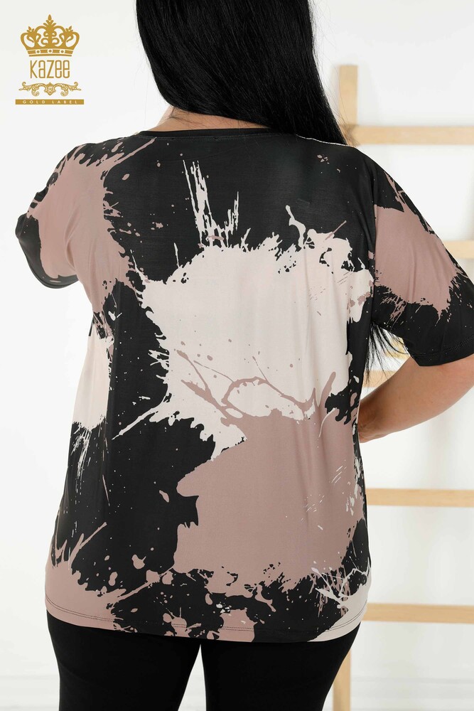 All'ingrosso Camicetta da donna - Motivo a farfalla - Nero - 77900 | KAZEE - 7