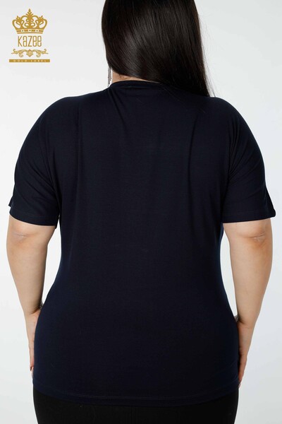 All'ingrosso Camicetta da donna - Motivo floreale - Nero - 78937 | KAZEE - 7