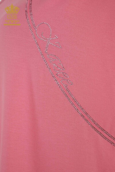 All'ingrosso Camicetta da donna - Pietra ricamata - Rosa - 79295 | KAZEE - 3