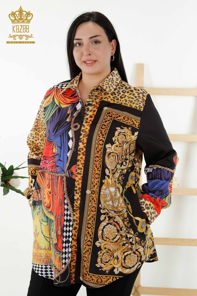 All'ingrosso Camicie da donna Pietra ricamata Digitale - 20357 | KAZEE - Kazee