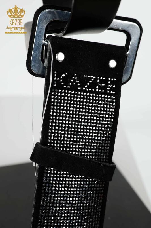 All'ingrosso Cintura da donna - Pietra ricamata - Grigio - 500 | KAZEE
