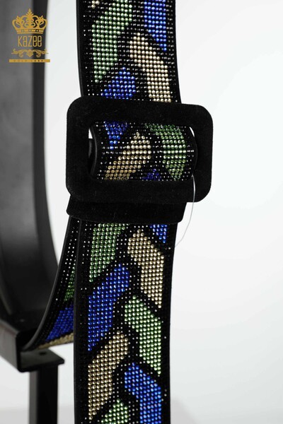 All'ingrosso Cintura da donna - Pietra ricamata - Modellato - 524 | KAZEE - Thumbnail