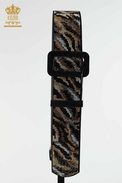 All'ingrosso Cintura da donna - Pietra ricamata - Modellato - 533 | KAZEE - Thumbnail