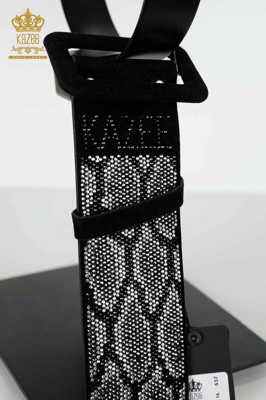 All'ingrosso Cintura da donna - Pietra ricamata - Modellato - 537 | KAZEE