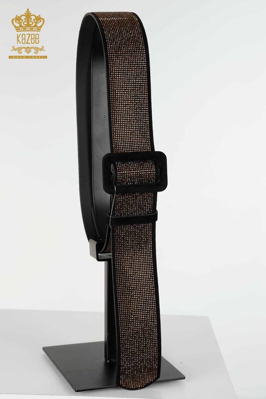 All'ingrosso Cintura da donna - Pietra ricamata - Rame - 500 | KAZEE