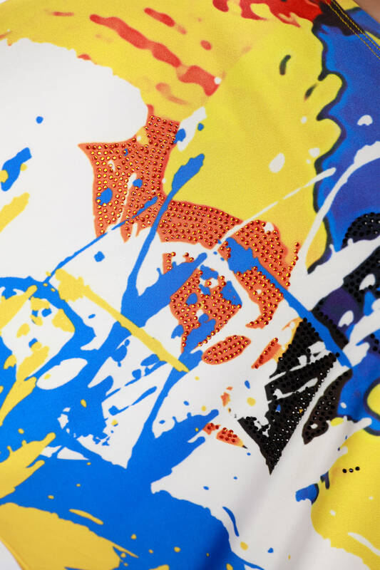 All'ingrosso Camicetta da donna - Digitale Motivo colorato - 12059 | KAZEE