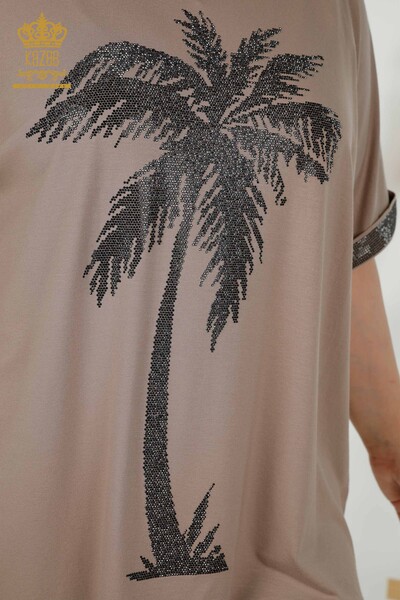 All'ingrosso Camicetta da donna - Modellato - Visone - 79325 | KAZEE - 3