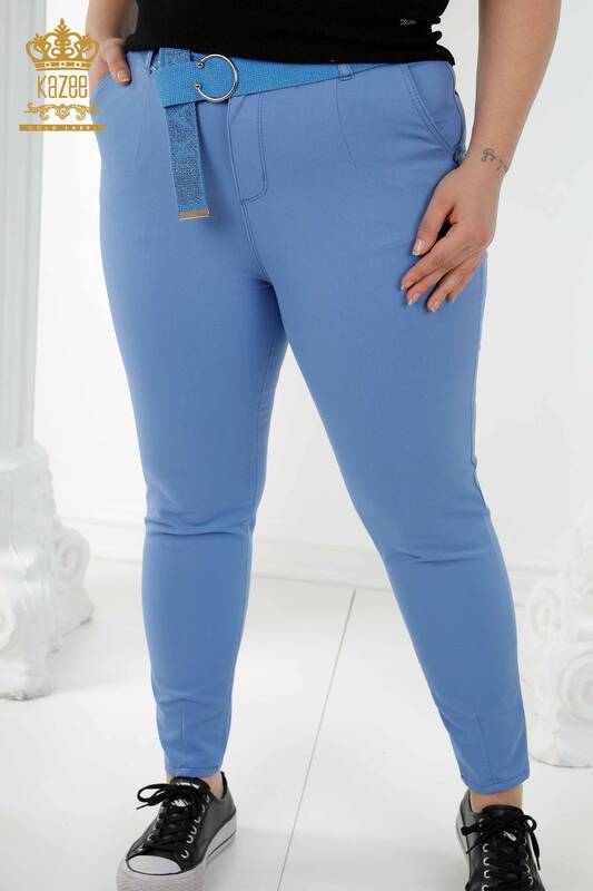 All'ingrosso Jeans Donna Con Cintura Blu - 3468 | KAZEE