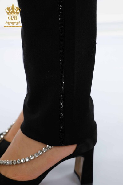 All'ingrosso Jeans da donna - Motivo uccellino - Nero - 3603 | KAZEE - 7