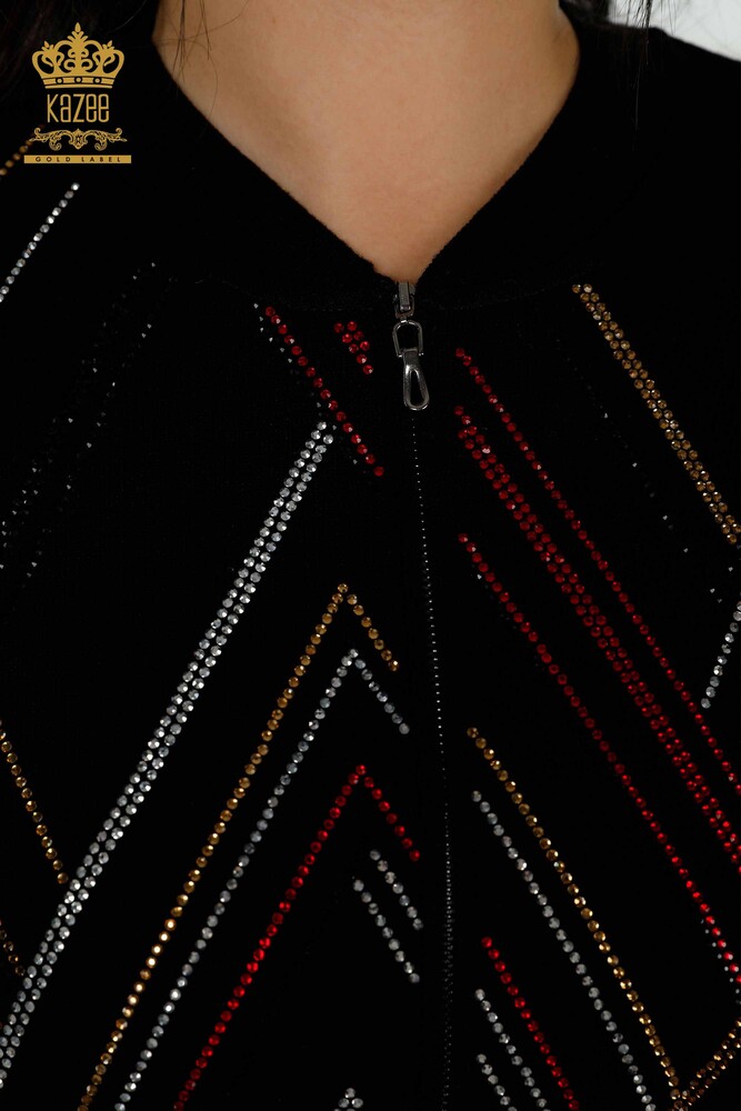 All'ingrosso Set tuta da donna - con cerniera - nero - 16676 | KAZEE - 4