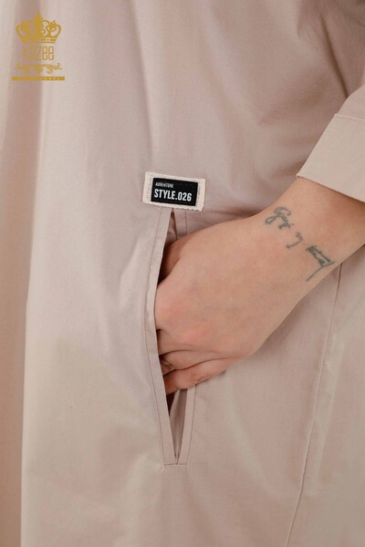 All'ingrosso di vestiti da donna - colorati a righe - beige - 20380 | KAZEE - 5