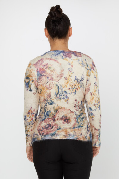 Angora-Strickware, Langarm, Rundhalsausschnitt, Ecru – 50015 | KAZEE (2er Set L-XL) - 4