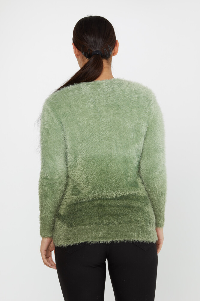 Angorastrickwaren, Langarm, V-Ausschnitt, Khaki – 31013 | KAZEE (3er Set S-M-L) - 5