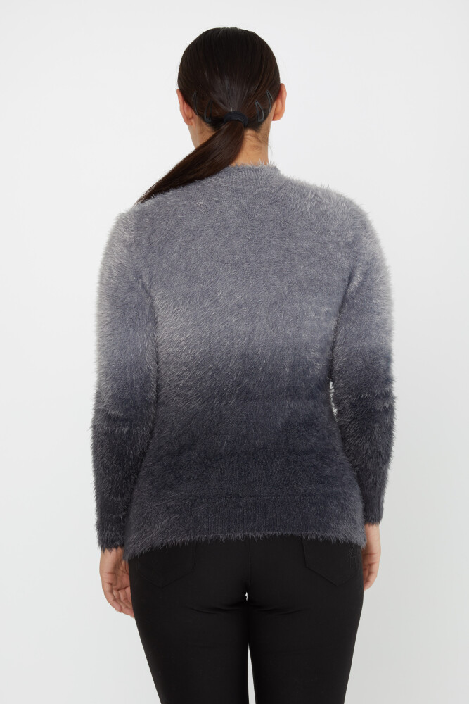 Angora-Strickware, zweifarbig, langärmlig, Schwarz – 31015 | KAZEE (3er Set S-M-L) - 5