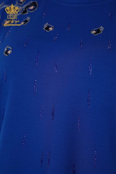 Bluză de damă cu ridicata din tul cu detalii Saks - 79136 | KAZEE - Thumbnail