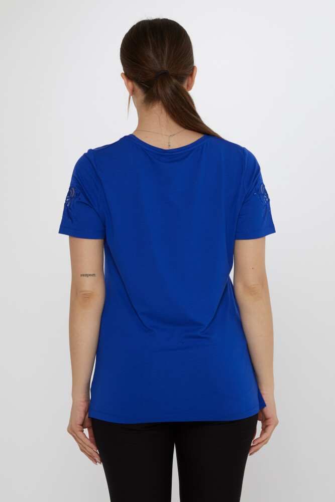 بلوزة وردية منقوشة باللون الساكسفون - 80125 | كازي (مجموعة من 3 مقاسات M-L-XL) - 6