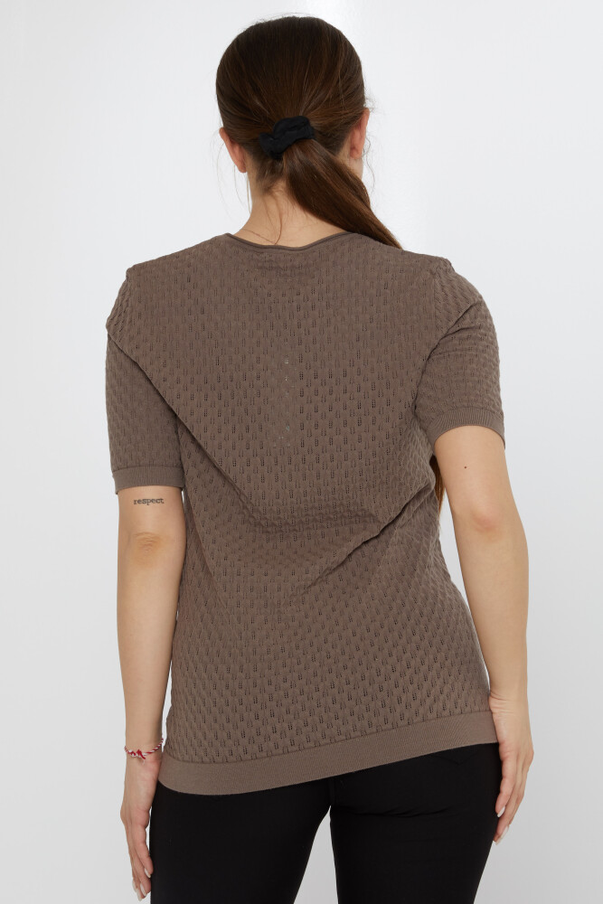 بروش على شكل ورقة شجر من قماش المنك - 31811 | كازي (مجموعة من 3 مقاسات M-L-XL) - 6