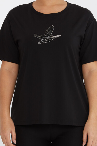 Blouse Bird Pattern Black - 79995 | KAZEE (Set of 3 M-L-XL) - 3