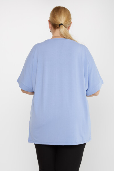 Blouse Bird Pattern Blue - 79948 | KAZEE (Set of 4 M-L-XL-2XL) - 4