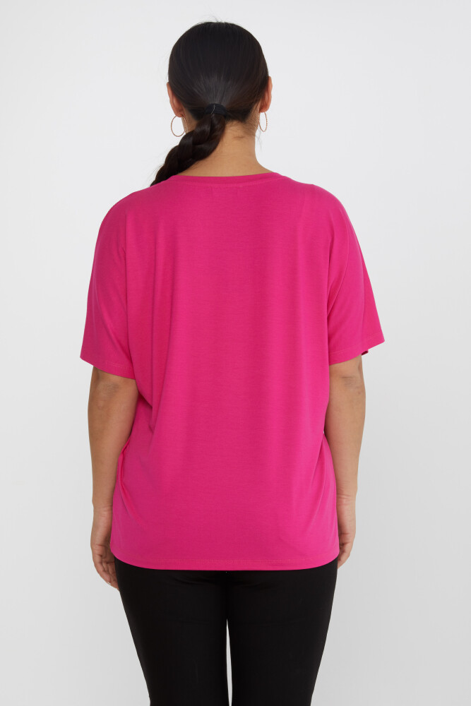 Blouse Bow Detail Fuchsia - 79892 | KAZEE (Set of 4 L-XL-2XL-3XL) - 5