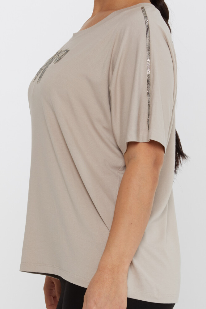 Blouse Bow Detail Mink - 79892 | KAZEE (Set of 4 L-XL-2XL-3XL) - 4