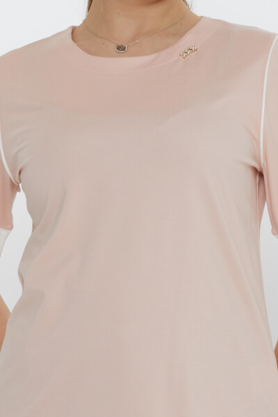 Blouse Crew Neck Powder - 80028 | KAZEE (Set of 3 M-L-XL) - 4